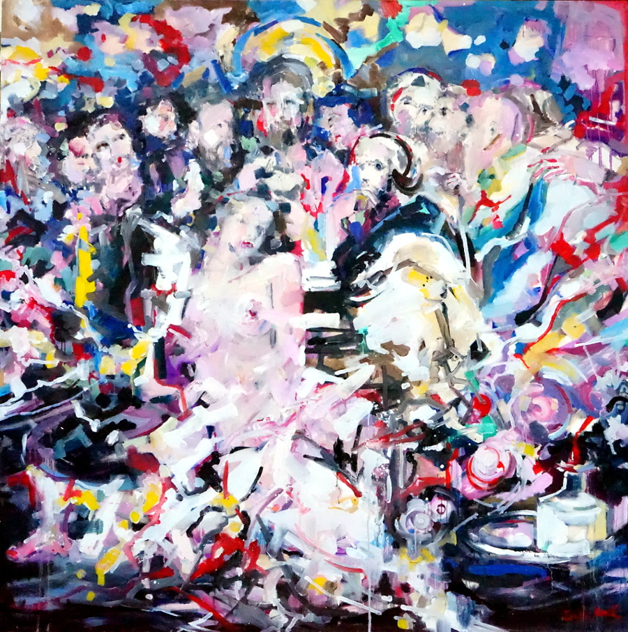 Last supper abstract rubens painting modern art